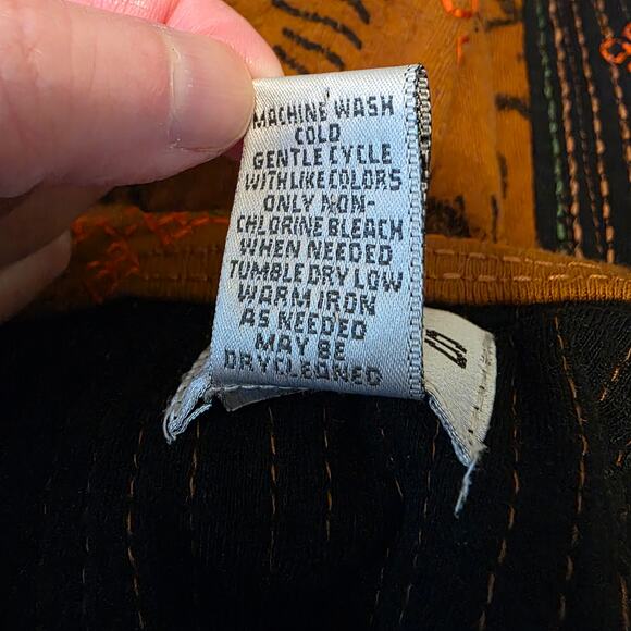 Chico's Cotton Zip Up Abstract Boho Jacket Sz S - Picture 9 of 9